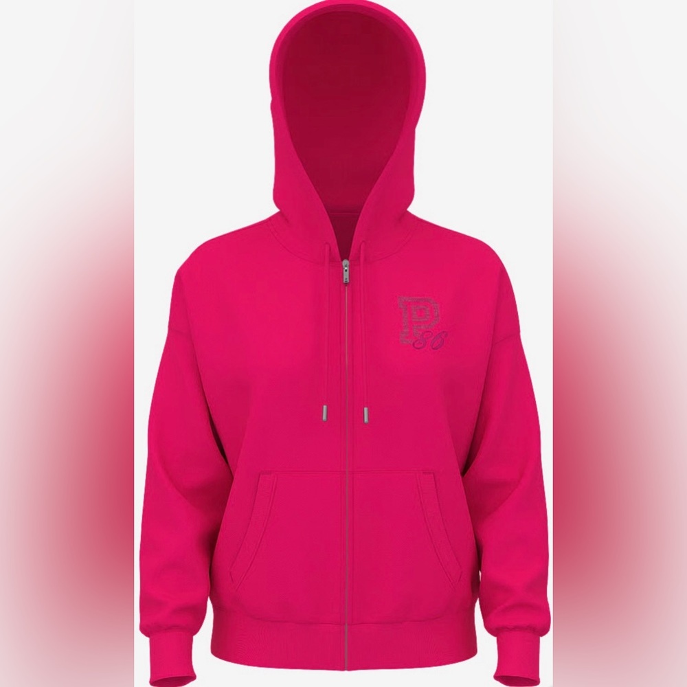 Victoria’s Secret PINK Hoodie Full Zip Fleece Jacket Medium - Picture 2 of 6